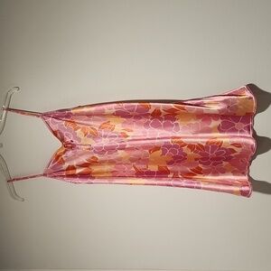 Vintage Jaclyn Smith Sherbert colored Floral Night Gown M